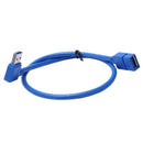 USB 3.0 Right Angle Male to USB 3.0 Female Extension Cable 1 FT B3X8