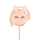 Cartoon Rabbit Ear Hook Wired Earphone Sport Running Stereo Headphones Chil