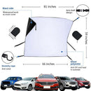 Universal Car Windshield Snow Cover, 81 x 59 Inch Windshield Frost Cover wi