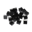 20pcs Aluminum LED/CPU/IC Chip  Sink Cooling Fin Radiator Pad 14x14x11mm