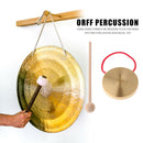 21cm Hand Gong Copper Cymbals with Wooden Stick Percussion Kids Music Toys