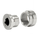 1X(Oxygen Sensor Stepped Mounting Boss And Plugs (1 Bungs/1 Plugs) M18 X 1.