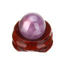 20mm Natural Amethyst Quartz Crystal Sphere Ball Healing Stone w/ Stand Gift