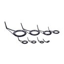 8pcs 8 Size Fishing Rod Guide Tip Top Ring Circle Pole Repair Kit Set Fishing BX