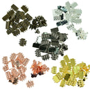 100x 18mm Metal Loose 3 Stand Box Clasp Jewelry Findings Bracelet Necklace