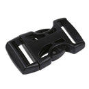 1" Replacement Belt Connecting Black Plastic Quick Release Buckle 2 Pcs
