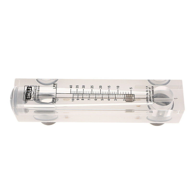 Acrylic 1-10 GPM Water Flow Meter Panel Type Flowmeter Measure Measurement Tool