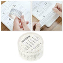 Practical Perpetual Calendar And Paper Tape Calendar Decorative Stickers I3L3
