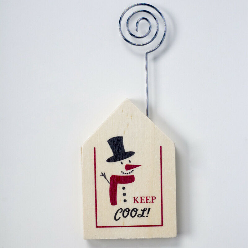 1 Set 5 Pcs Christmas Decorations Ornaments Christmas Print Wooden Notes Fo M7F6