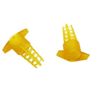 1X(30Pcs Beekeeping Tools Yellow Plastic Bee Queen Cage Protective Cover Be