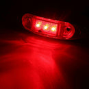 4Pcs 3LED Truck Trailer Side Marker Indicators Light Clearance Lamp Red 12V-24V