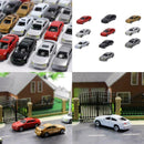 30Pcs HO Gauge Vehicle Car 1/87 Mini Street Parking Train Sand Table Diorama