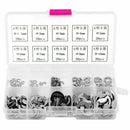 200Pcs Stainless Steel E-Clip Assortment Kit 1.5/2/3/4/5/6/7/8/9/10mm Circlip zg