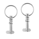 4x Stainless Steel Quick Release Pin w/ Ring 6.3X40mm for Marine Hardware