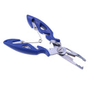 Blue Portable Fishing Pliers Line Cutter Hook Remover Stainless Steel Sports ST