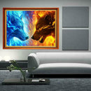 Two Animals 5D Diamond DIY Painting Kit Home Decor Craft 40x30cm