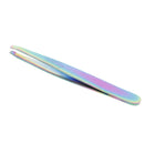 Stainless Steel Rainbow Eyebrow Trimmer False Eyelash Tweezers Clip Makeup T JR
