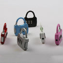 3Dial Luggage Locks Combination Padlock Travel Suitcase Resettable W4D5 Pas P0V1