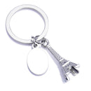 1x Zinc Alloy Eiffel Tower French Souvenir Paris Keychain Keyring  Chain Ring 3c