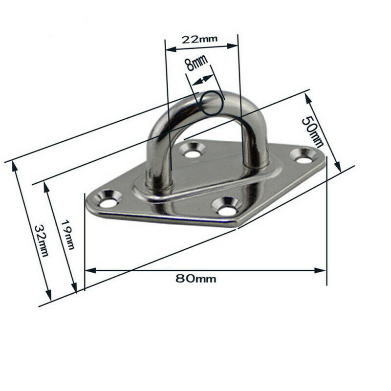 Stainless Steel Sun Fixing Fittings Sail Shade Kits Awning Canopy Tools EUQ