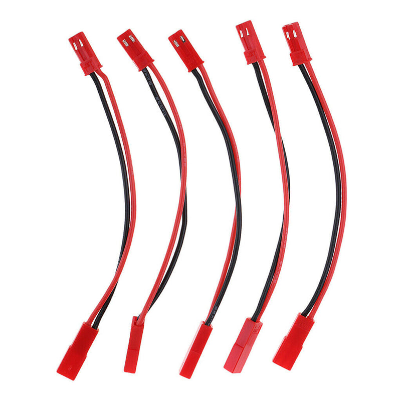 5Pcs JST Male To Female Connector Sockets Wire Harness For RC Vehicle Models