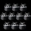 10pcs Clear Mouth Shield Guard Visor Protection Restaurant Hotel Food Maker