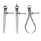 6'' 150mm Set of 3, Inside, Outside and Divider Spring Caliper Sets