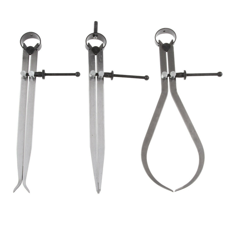 6'' 150mm Set of 3, Inside, Outside and Divider Spring Caliper Sets