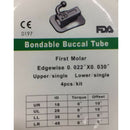 40 Pcs Stainless Steel Edgewise First 1st Molar Buccal Tube Pack 16 26 36 46