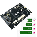 2 in 1 NGFF M.2 B+M Key Mini PCI-E or mSATA SSD to SATA III Adapter Card Panel