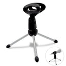 Adjustable metal tripod desktop table microphone clip holder stand