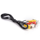 3 RCA Male to 3 RCA Male Composite Audio Video AV Cable Plug  1M B kiJ Cy