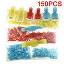 150Pcs Male Female Insulated Wire Spade Terminal Crimp Best Set Connector Y9P5