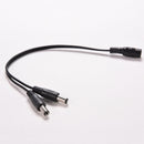 5.5 x 2.1mm CCTV Camera 1 Female to 2 Male DC 12V Power Splitter Cable Adapter^