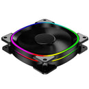 1X(Jonsbo Fr-801 Colorful Cpu Fan Pc Case Fan Cooler 12Cm Computer Cooling
