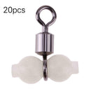 20pcs/lot Luminous Fishing Swivels Rolling Swivels Sea Tackle Connector