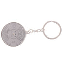 1Pc Calendar Keychain Metal Ring Compass Keyring Keyfob Hiking Camping Outdoo ME