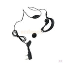 2pcs 2.5mm/3.5mm K Type Hanging Earphone with Microphone for Kenwood Baofeng