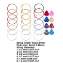 8 Picks Professional Beginners Stringed Instrument Classical Guitar Strings Set