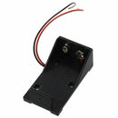 4x Battery Storage Case Slot Holder for 9V Batteries w 5.9" Wire Leads M9T8