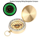 Camping Hiking Pocket Brass Golden Compass Portable Compass Navigation OutdY Hn