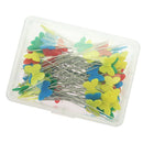 Colorful Butterfly Head Pins, 100Pcs Sewing Dressmaking Wedding Quilting