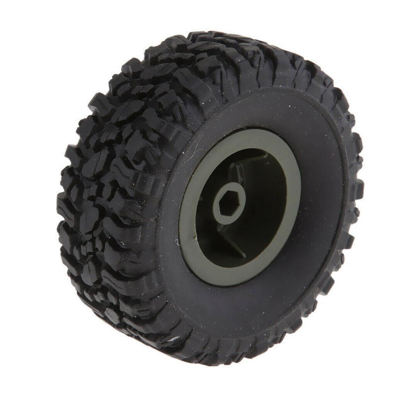 DIY RC Car Trailer Chassis with 4 Rubber Tyres for WPL 1/16 6WD RC Military