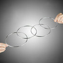 Fun Trick Magician Toys Linking Ring Metal Performance Magic Prop Stage