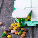 4 Grids Plastic Medicine Storage With Alarm Reminder Sorter Box D6Z6 Organ J0A7