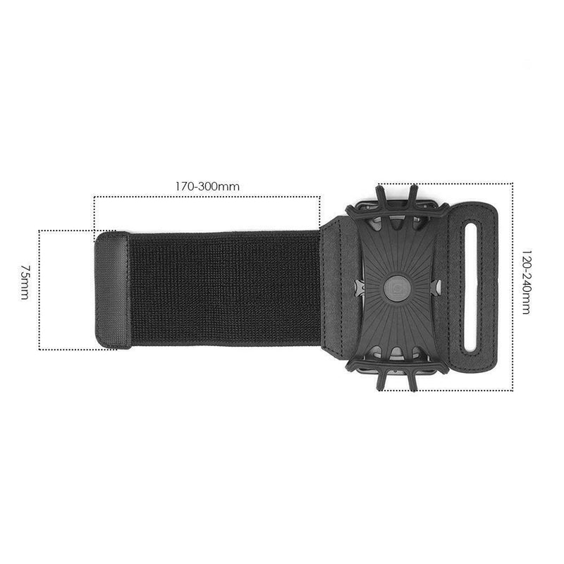 Running Phone Wristband 180 Degree Rotatable Bag Belt for Mobile Phone Holder