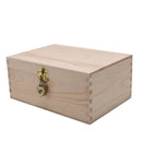 Wooden Box Retro with Lock Desktop Storage Finishing Student Gift Packaging