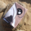 One Piece Soft Microfiber 155X125Cm Creative Cute Dog Beach Towel Beach Sca