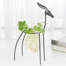 European Iron Deer Flower Vase Creative Hydroponic Container Glass Living R F5K4