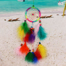Colorfull Dream Catcher Feather Crafts Handmade Home Hanging Gifts
